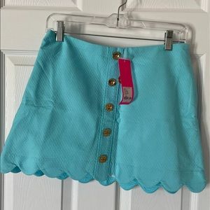 Lilly Pulitzer NWT size 2 blue skort